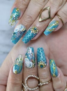 fashion scales mermaid nails