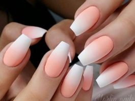 coral ombre white