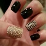 glitter with stripe
