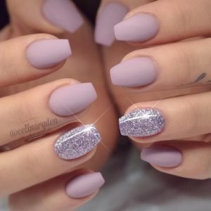 glitter mauve