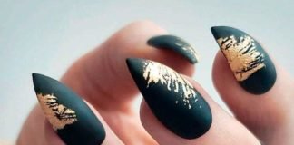 black and gold nail designs