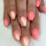 peachy glitter