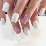 pink glitter white