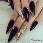 pointy gold glitter