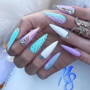 Mermaid Nails Inspiration: 35 Mermaid Nail Art Designs