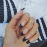 Black French Tip