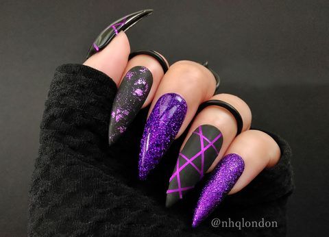 Gothic Nails 40 Stunning Gothic Nail Art Designs