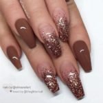 brown-glitter-nails