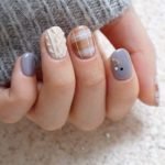 cozy sweater nail art