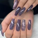 dark-purple-and-glitter-nails