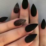 gothic lace nails