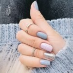 pastel winter nails