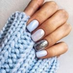 shiny winter nails