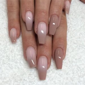 brownish nude ombre
