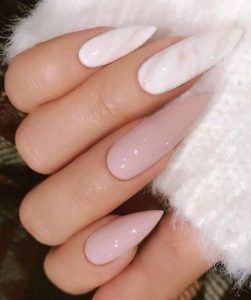 pink and white marble