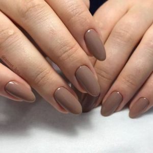 brown nail polish