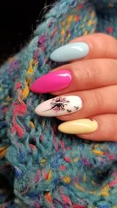 spring colorful nail art