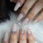 white Diamond Nail color