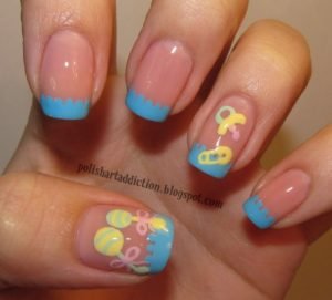 baby accessory nail art