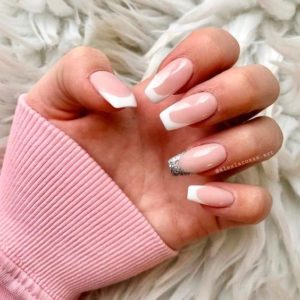 white tip nail designs