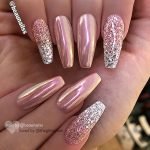 metallic pink silver