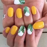 Palm Leaves Nail Design