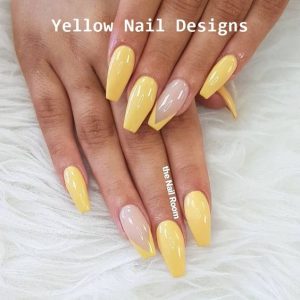 French manicure on accent nail