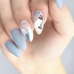 Abstract Portrait Nail Design