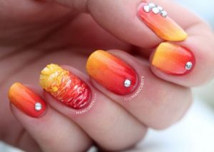 Ombre red to yellow