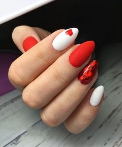 Red Valentines Nails