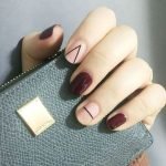 black geometric striping