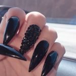 black rhinestone