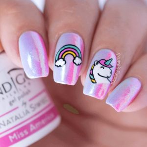 pink iridescent unicorn