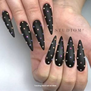 stiletto rhinestones color
