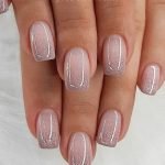 glitter french ombre