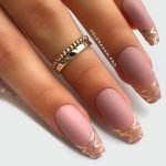 gold metallic tip stripe