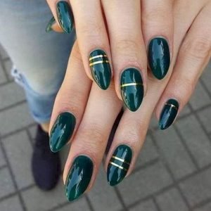 dark green gold stripe