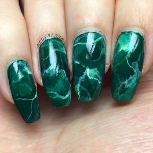 white green marbling