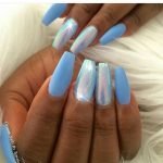 matte blue hologram