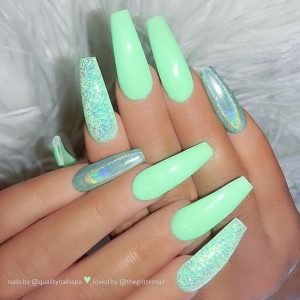glittering mint