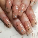 nude star glitter