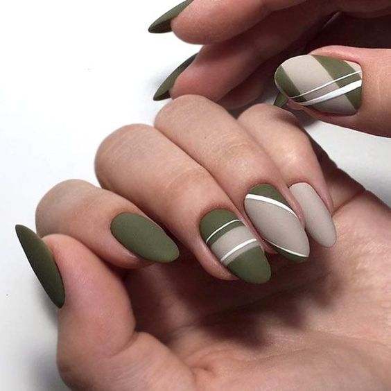 Green and nude