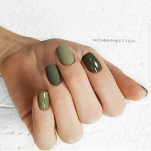 matte shine green