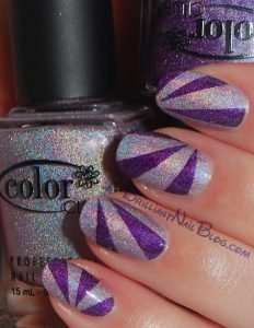 glitter purple tones
