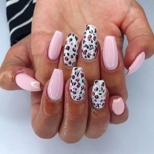 pale pink leopard
