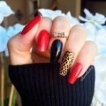 animal print red
