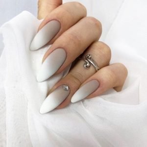 neutral ombre matte acrylic shape