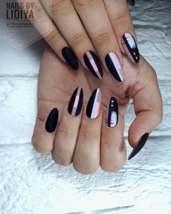 pastel and black modern matte acrylics