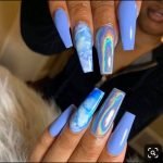 blue acrylic iridescent