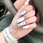 blue marbling